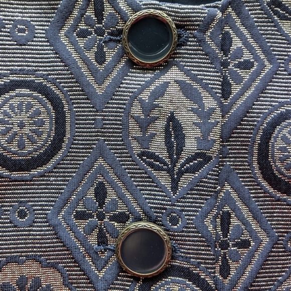 Vintage oversized blazer 80's jacquard sz S/M - Picture 4 of 8